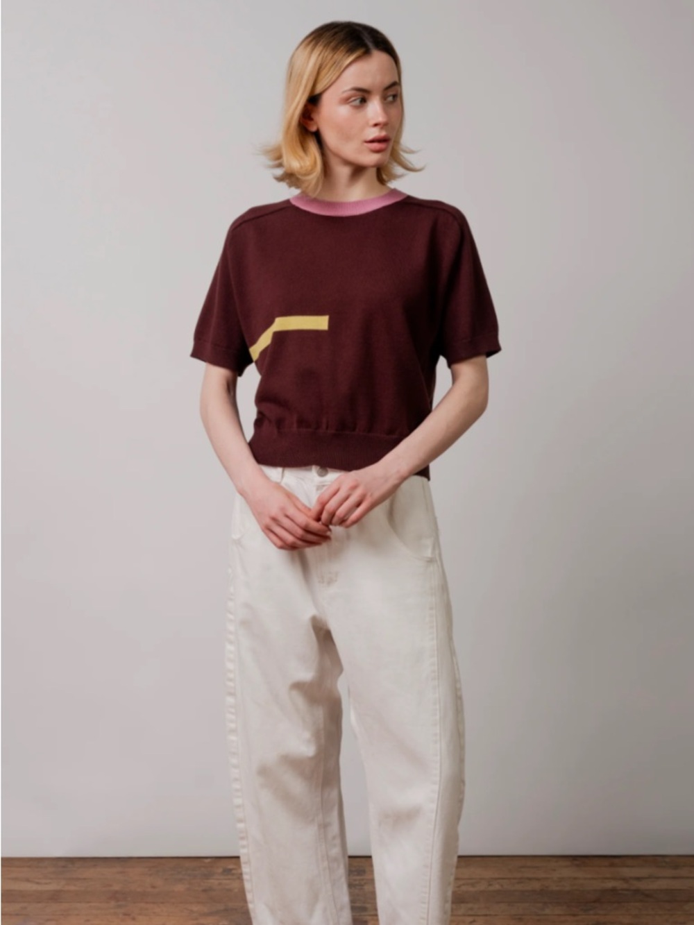 The Endery camel colored Ruben top, size M/L - Picture 6 of 7